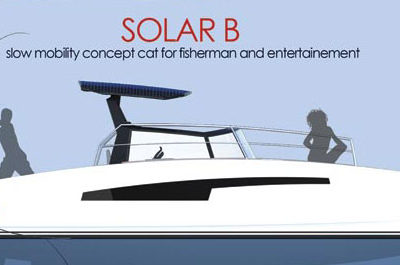 Solar B, slow mobility concept cat for fisherman and entertainement